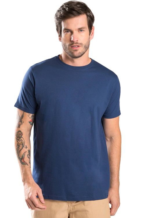 T-Shirt Básica Comfort Azul Jeans