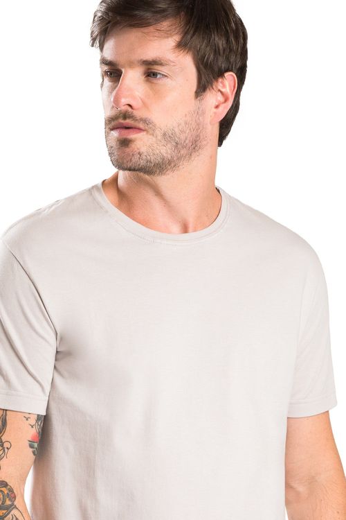 T-Shirt Básica Comfort Cinza