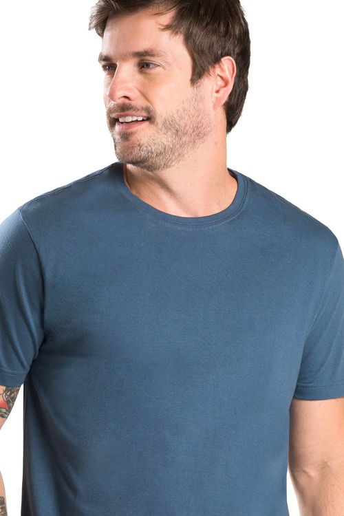 T-Shirt Básica Comfort Azul Petróleo