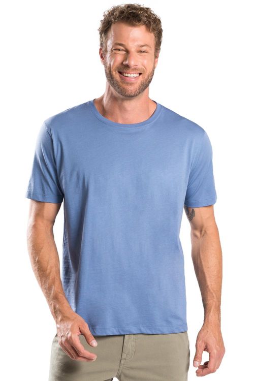 T-Shirt Básica Premium Pima Azul