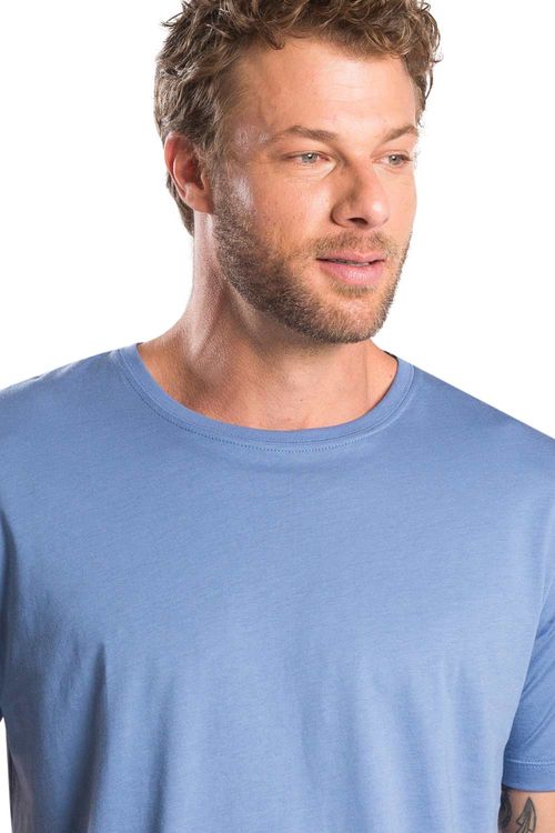 T-Shirt Básica Premium Pima Azul