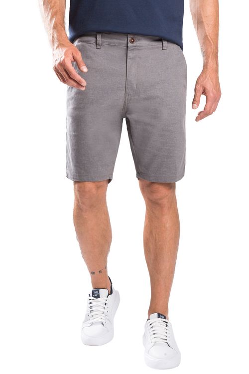 Bermuda Chino Flex Cinza