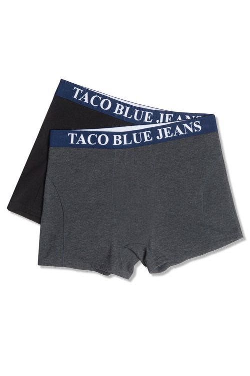 Kit De Cueca Boxer Preto/Grafite