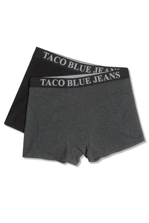 Kit De Cueca Boxer Preto/Grafite