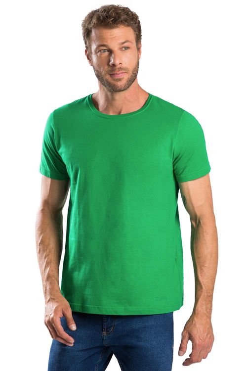 T-Shirt Básica Color New Fit Verde Bandeira