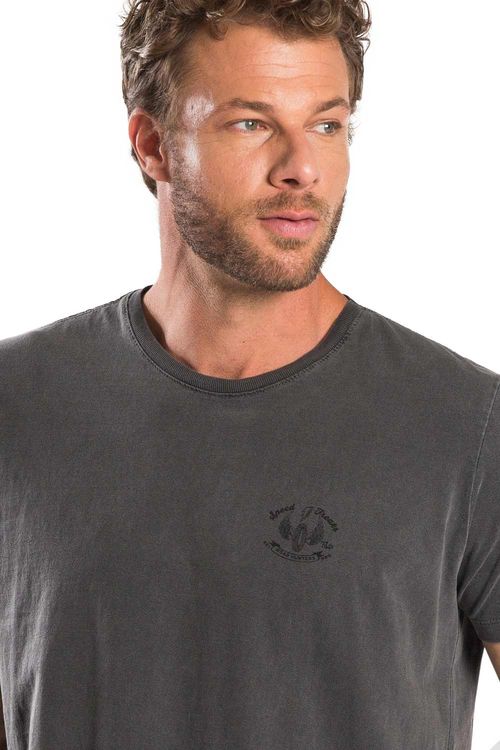 T-Shirt Estampada Estonada Speed Grafite
