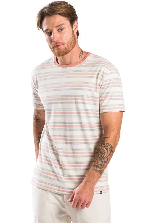 T-Shirt Fio Tinto Listrada Off White