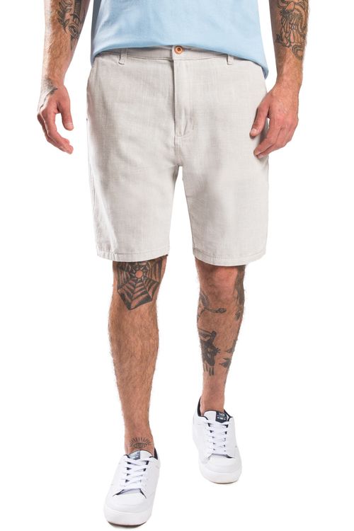 Bermuda Chino Flame Cinza