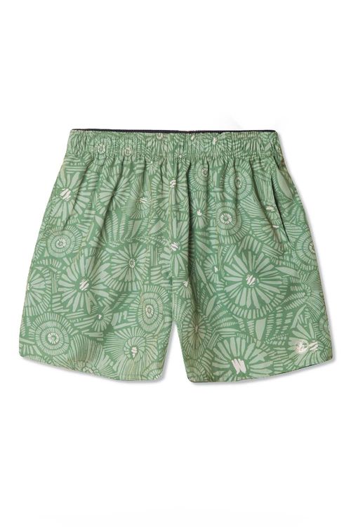 Short Estampado Flower Verde Militar