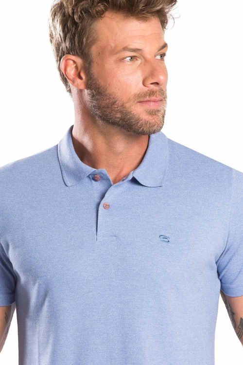 Polo Básica Piquet Azul