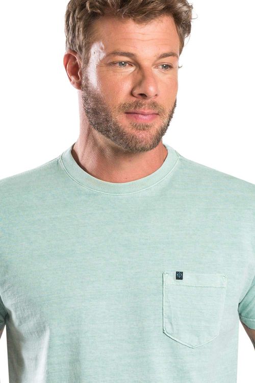 T-Shirt Estonada Com Bolso Vd Cl
