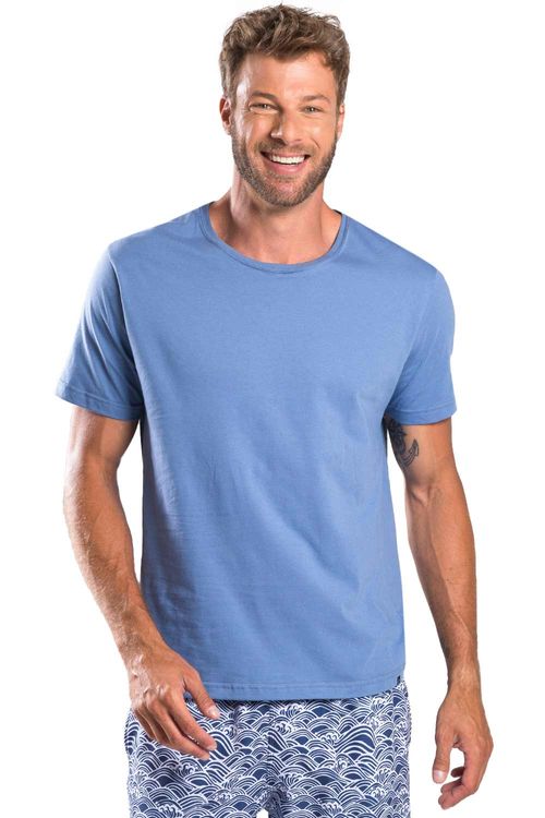 T-Shirt Básica Comfort Azul