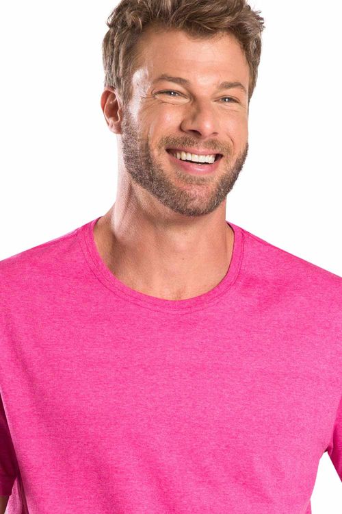 T-Shirt Básica Mescla Comfort Pink