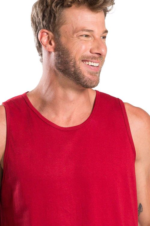 Regata Básica Vermelho Escuro
