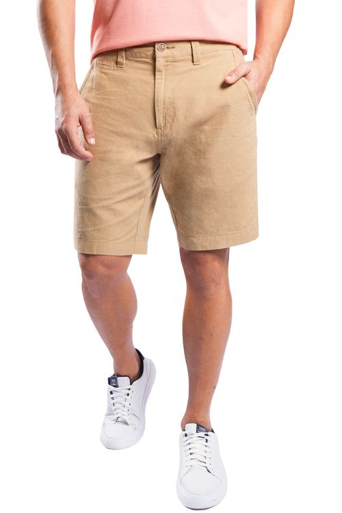 Bermuda De Linho Khaki