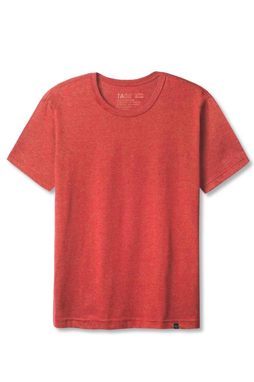 T-Shirt Básica Premium Sem Costura Vermelho Claro