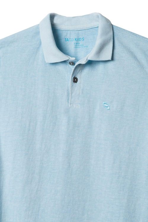 Polo Básica Infantil Azul Clara