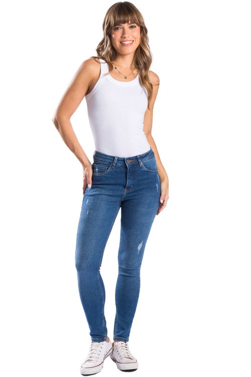 Calça Jeans Skinny Destroyer