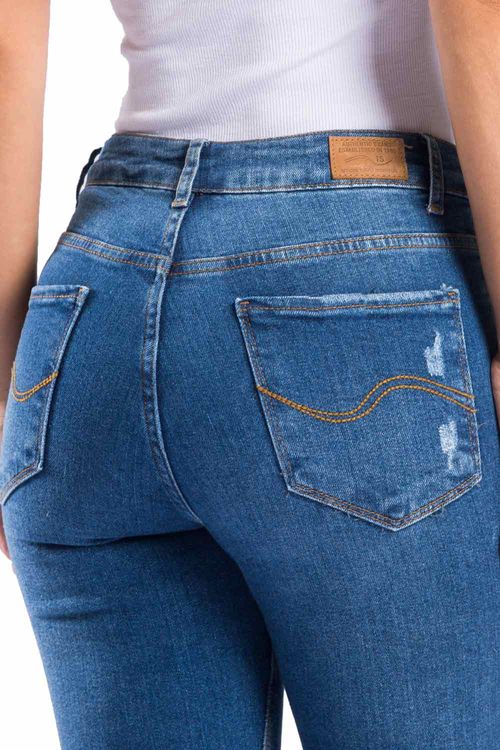 Calça Jeans Skinny Destroyer