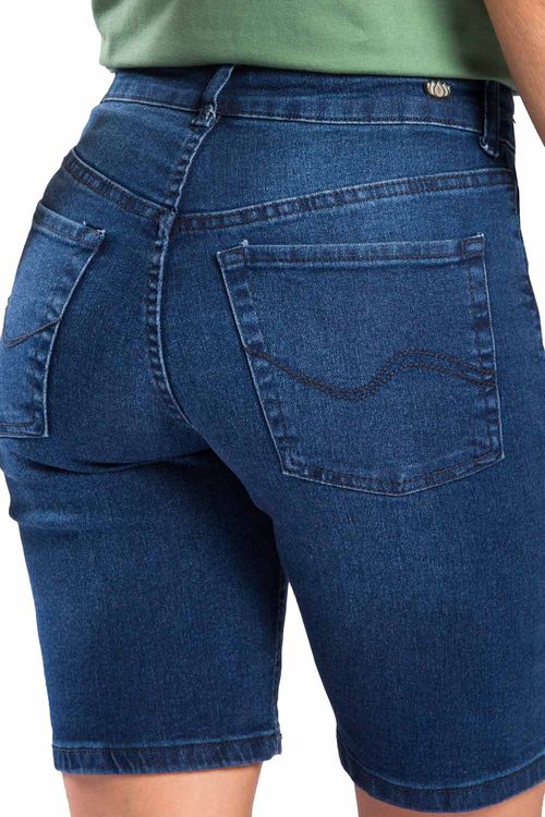 Bermuda Jeans Ciclista Stone