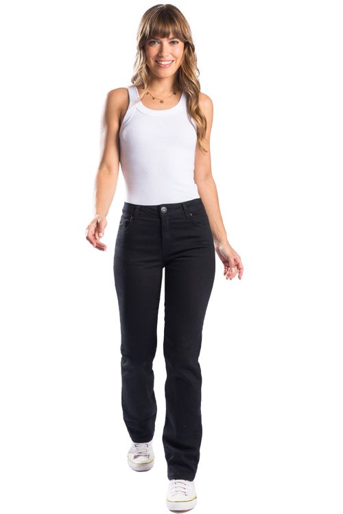 Calça Jeans Straight Black