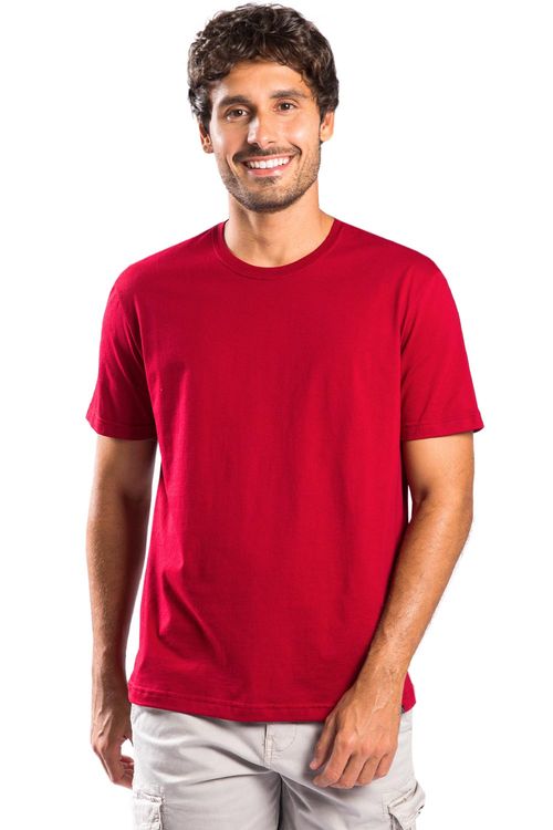 T-Shirt Básica Comfort Vermelho Escuro