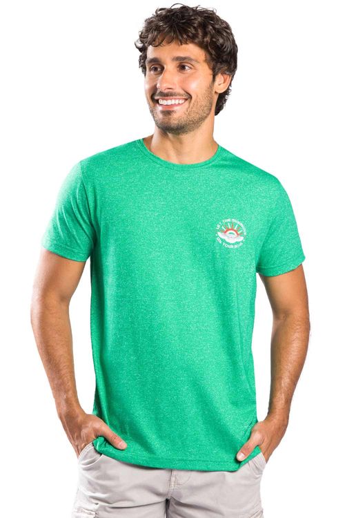 T-Shirt Estampada Molinê Sunshine Verde Bandeira