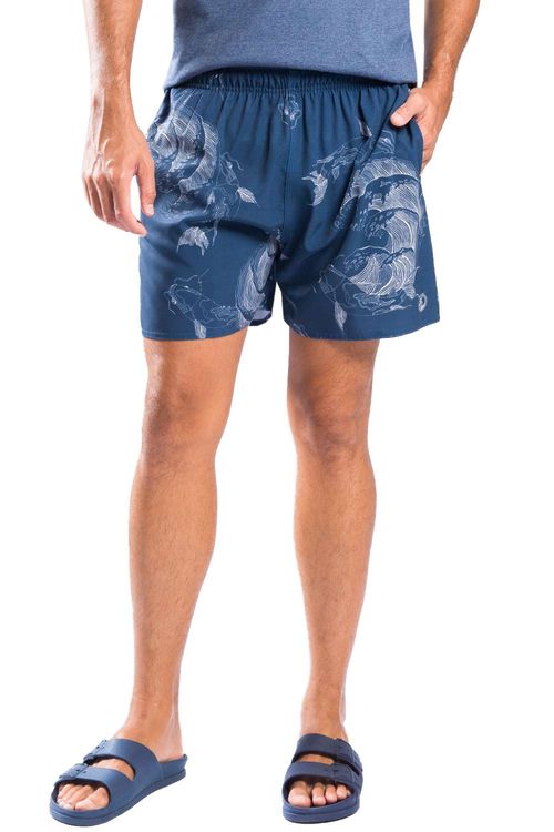 Short Estampado Karpa Azul Marinho