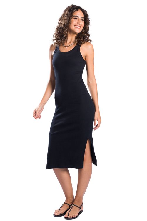 Vestido Básico Midi Preto