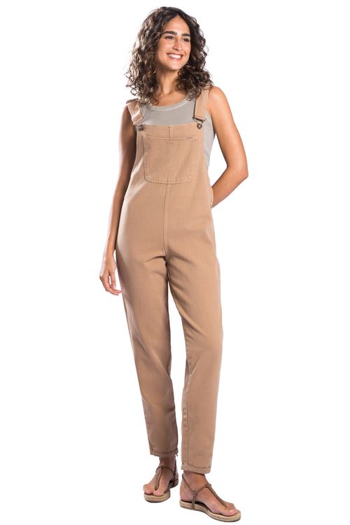 Jardineira De Sarja Khaki