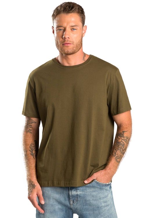 T-Shirt Básica Comfort Verde Musgo