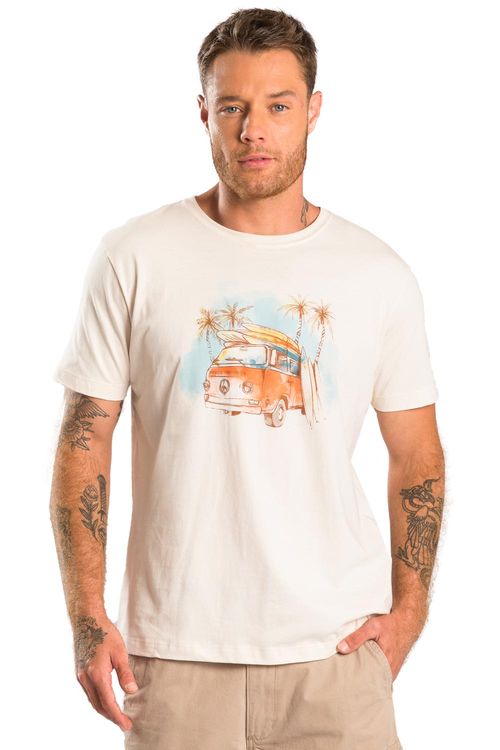 T-Shirt Estampada Kombi Trip Off Off White