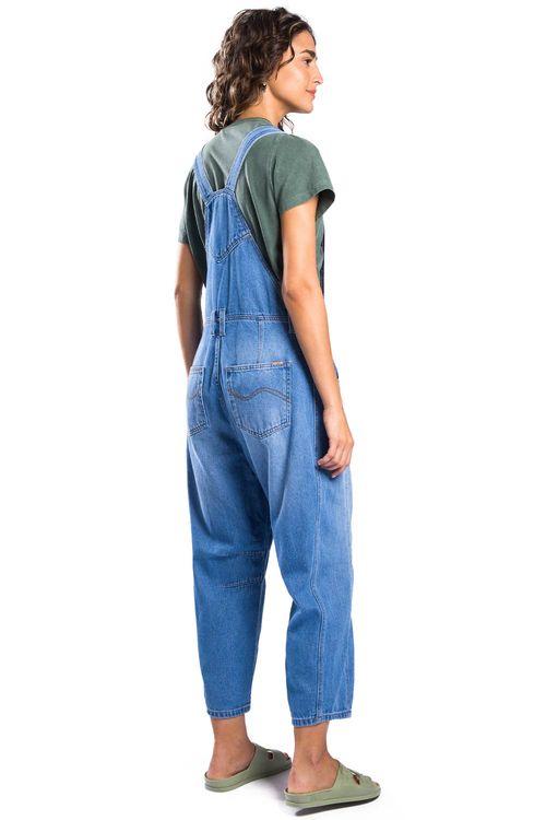 Jardineira Jeans Barrel Destroyer