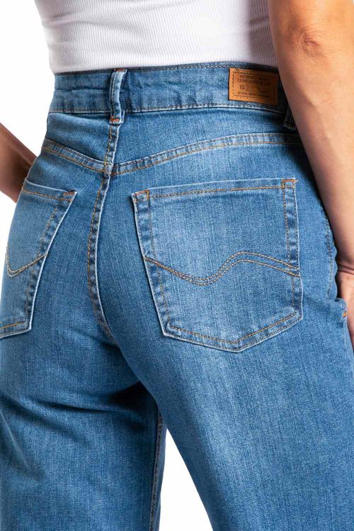 Calça Jeans Wide Leg Destroyer
