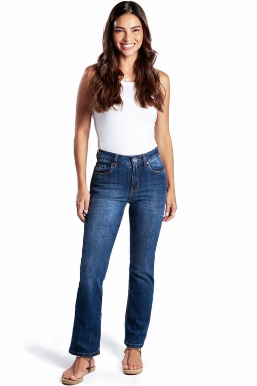 Calça Jeans Straight Destroyer