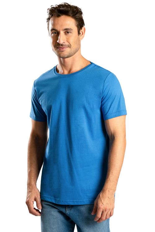 T-Shirt Básica Color New Fit Azul Royal
