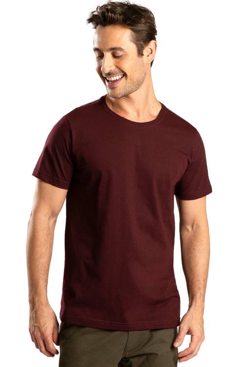 T-Shirt Básica Color New Fit Vinho