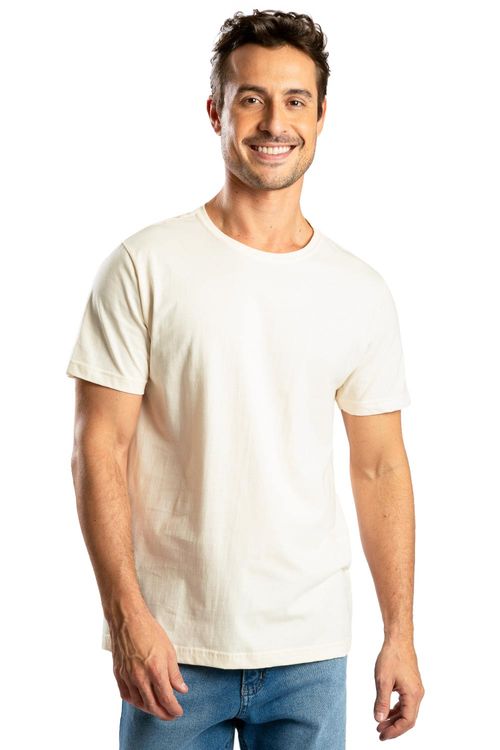 T-Shirt Básica Color New Fit Cru