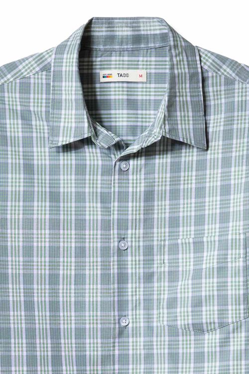Camisa Xadrez Fio Tinto Verde/Branco