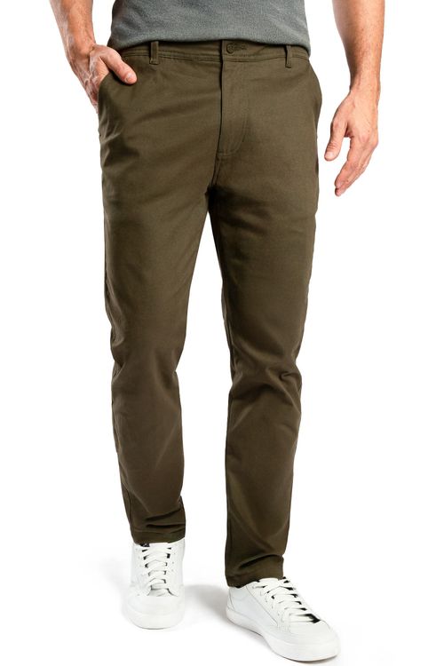 Calça Chino Flex Verde Musgo