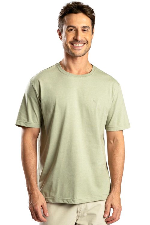 T-Shirt Básica Comfort Fit Verde Claro