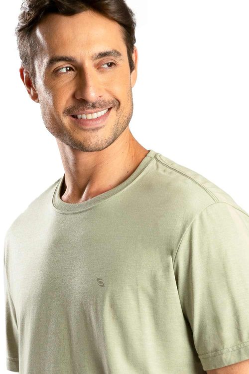 T-Shirt Básica Comfort Fit Verde Claro