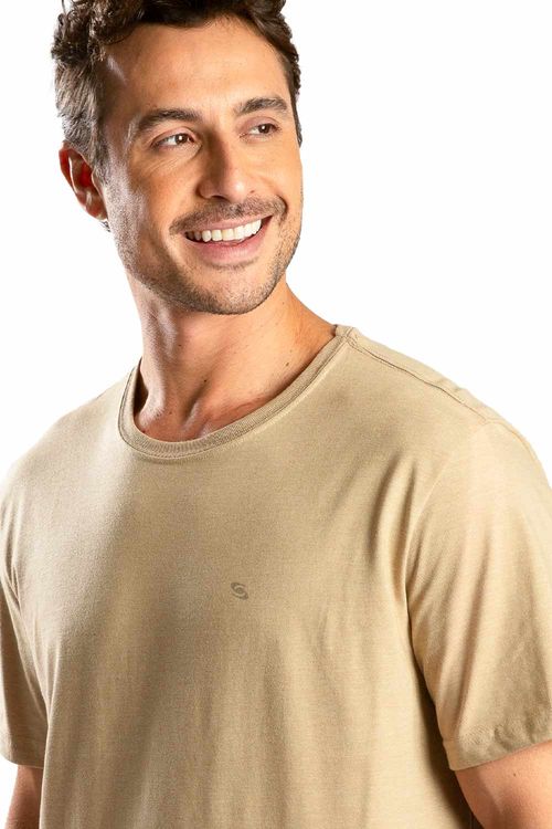 T-Shirt Básica Comfort Fit Khaki