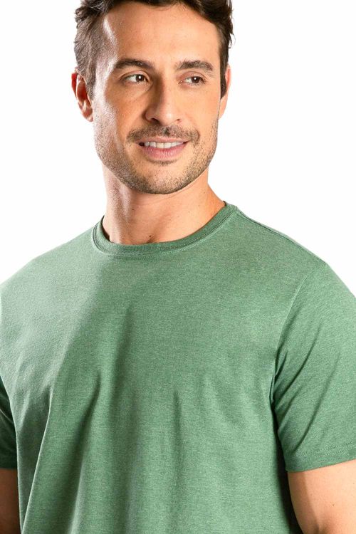 T-Shirt Básica Comfort Mescla Verde