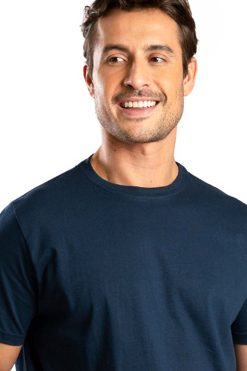 T-Shirt Básica Comfort Azul Marinho
