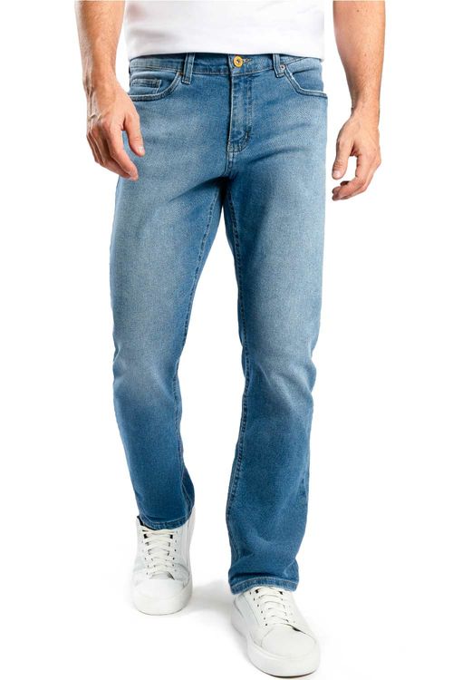 Calça Jeans Straight Destroyer
