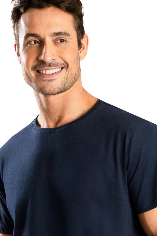 T-Shirt Básica Comfort Azul Marinho