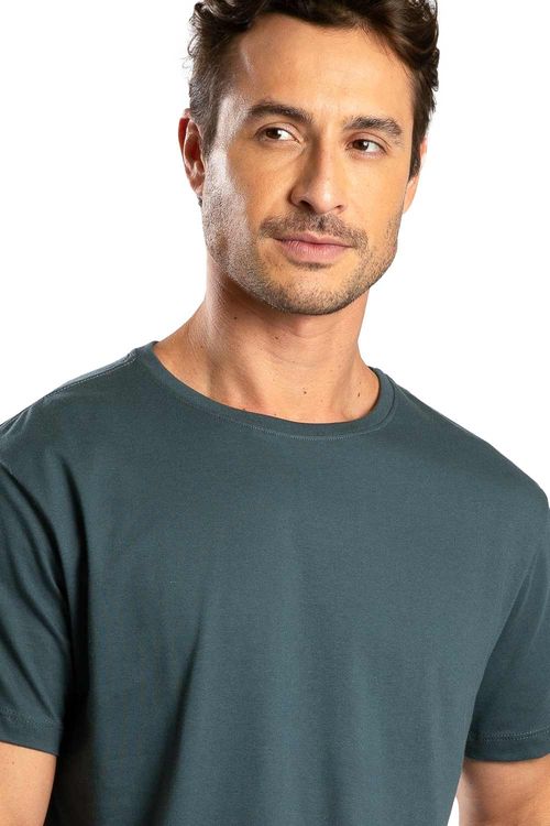 T-Shirt Básica Fit Chumbo