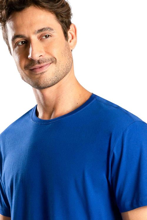 T-Shirt Básica Fit Azul Royal