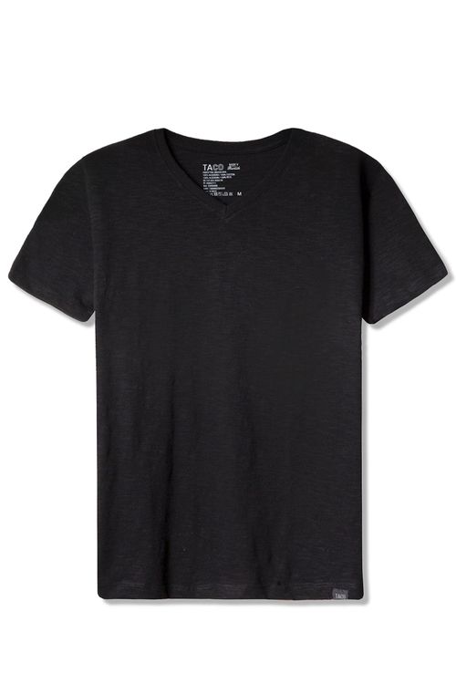 T-Shirt Gola v Básica Premium Preta